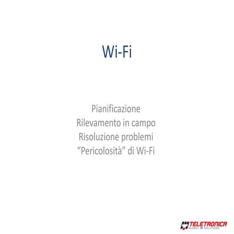 Il WiFi in azienda