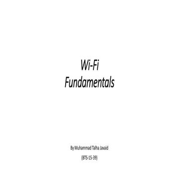 Wi fi fundamentals