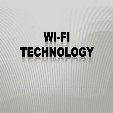 Wi fi technology