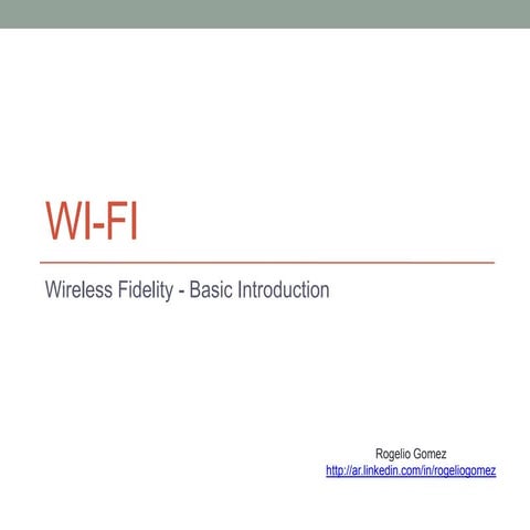 Wi Fi Technology - What you don't see you don't care...