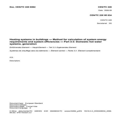 Wi 11 tc-approval_version_pr_en_15316-3-3_domestic_hot_water_-_generation