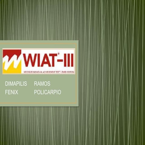 Wiat iii indtest report