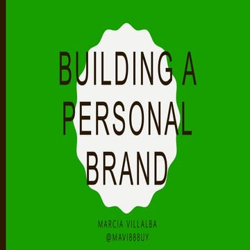 Building a personal brand