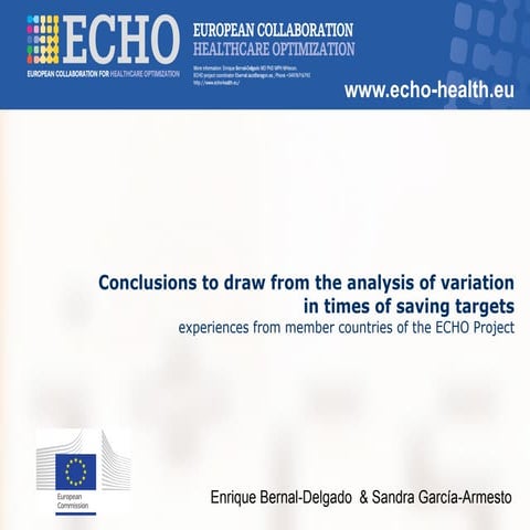 The Wennberg International Collaborative Policy Conference. E.bernal-delgado ...