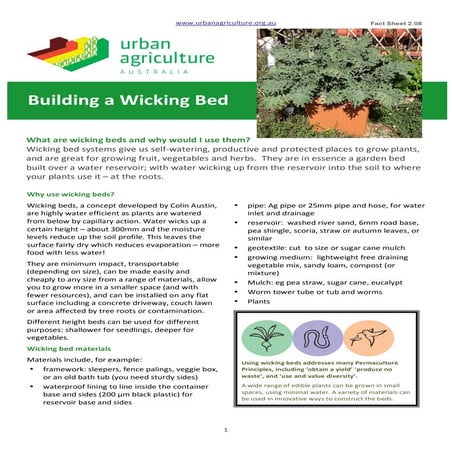 Building a Wicking Bed for Drought Gardening