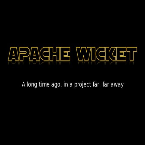 Apache Wicket derruba o padrão JSF