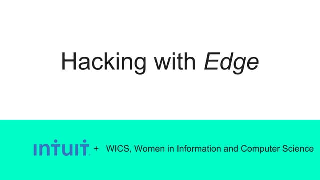 UC Irvine WICS workshop feb 2017
