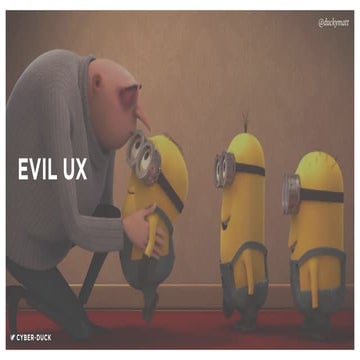 Empathy through evil thinking - World Interaction Design Day 2018 - Leeds