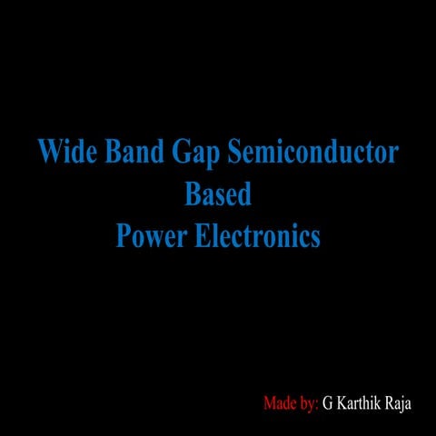Wide bandgap semiconductor