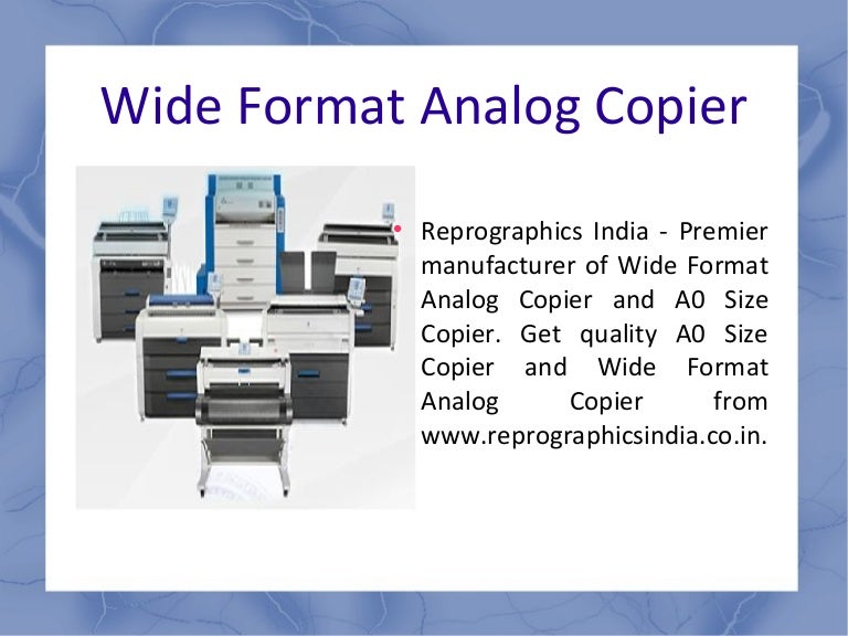 analog copier