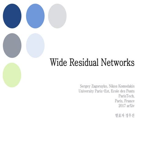 Review Wide Resnet