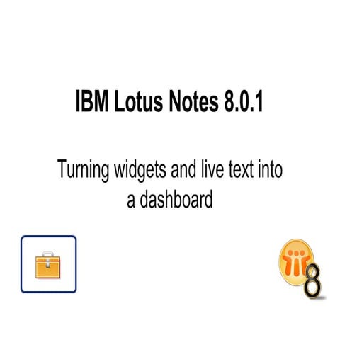 Widget Dashboard Example | PPT