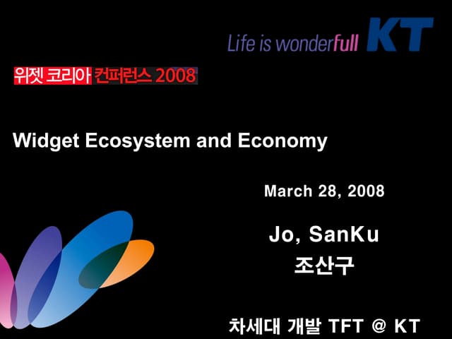Widget Ecosystem  and Widget Economy 