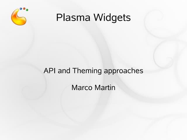 KDE 4.1 Plasma widgets