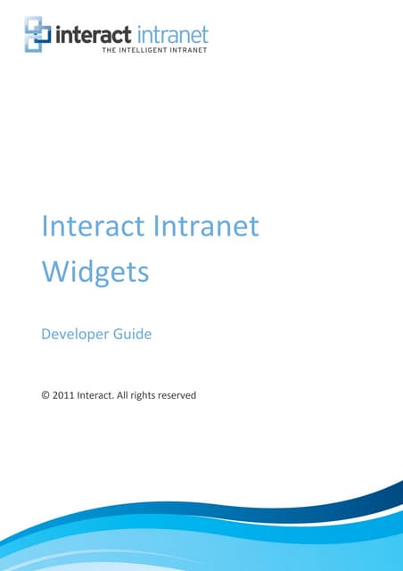 Widget development -_slideshare
