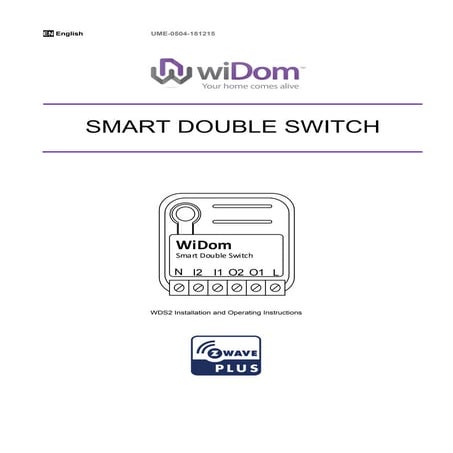 wiDom Double Smart Switch Z-Wave Module
