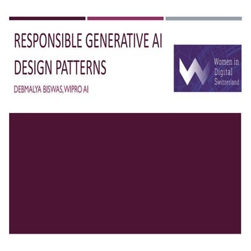 Responsible Generative AI Design Patterns | PPT