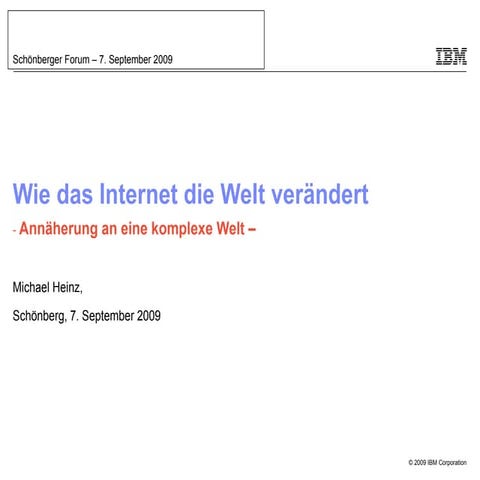 Wie Das Internet Die Welt VeräNdert   Last Final Version Sept 7 2009