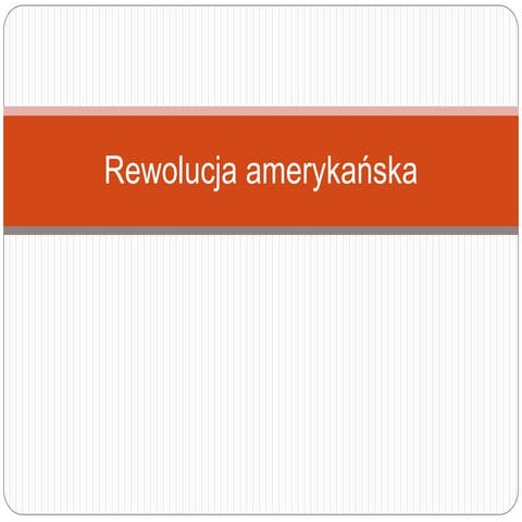 Wiek rewolucji | PPT