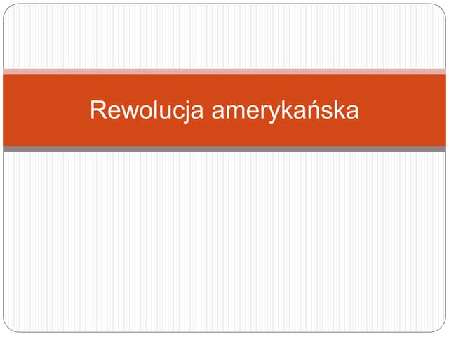 Wiek rewolucji | PPT