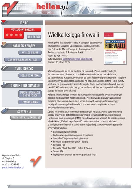 Sieci komputerowe. Budowa i działanie | PDF