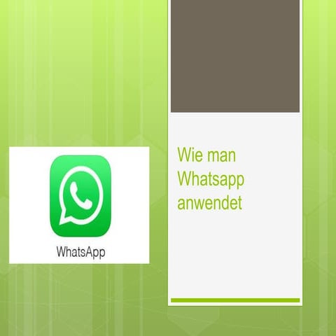Whatsapp Infos und Anwendung