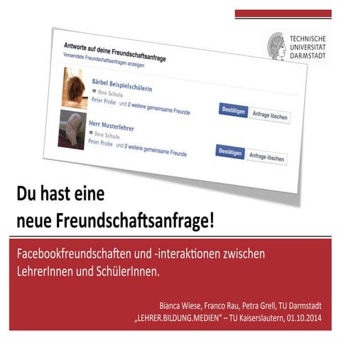 Du hast eine neue Freundschaftsanfrage!