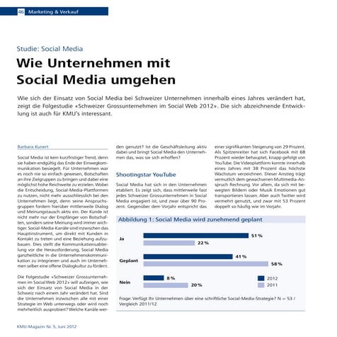 Wie Unternehmen mit Social Media umgehen