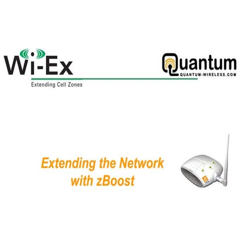 Wi Ex zBoost Product Training [Quantum-Wireless.com] | PDF