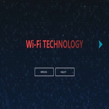 Wi-Fi Technology Presentation