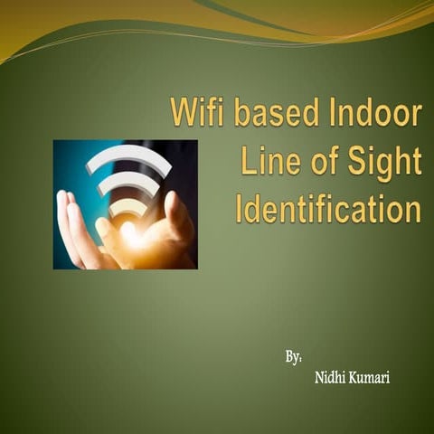 Wifi-based Indoor line-of-sight identification