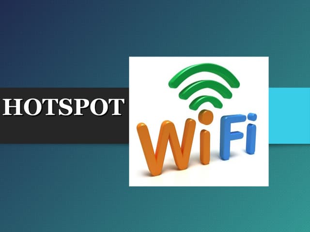 hotspot(wi-fi)