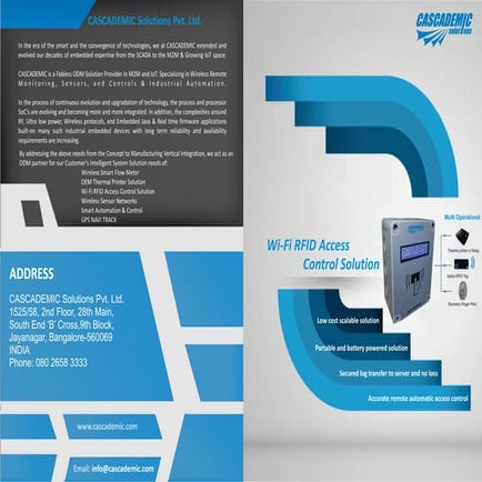 WiFi RFID access control solution