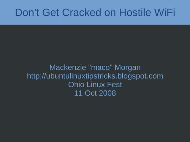 Don't Get Hacked on Hostile WiFi