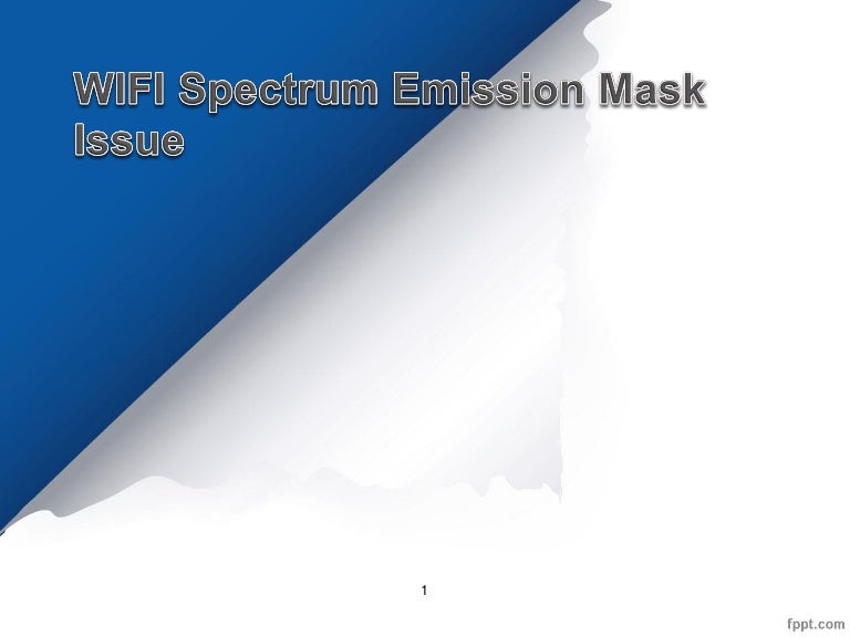 WIFI Spectrum Emission Mask Issue