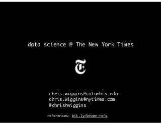 Data Science at the New York Times