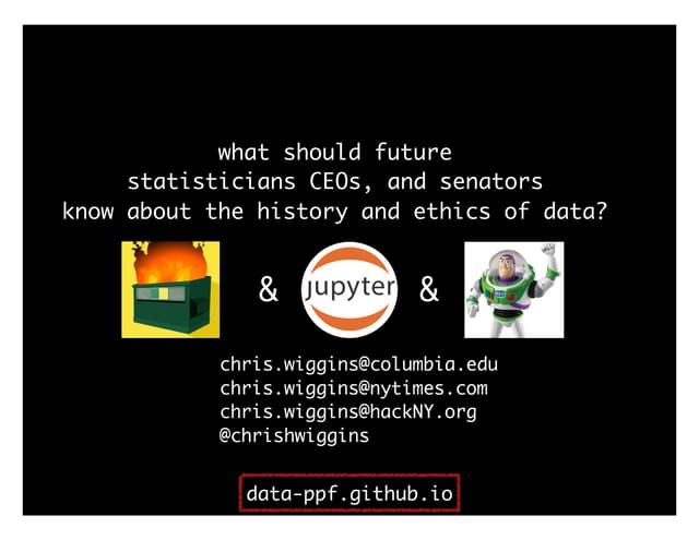 history and ethics of data