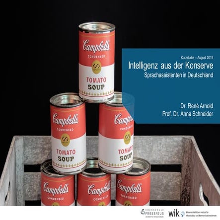 Intelligenz aus der Konserve - Sprachassistenten in Deutschland