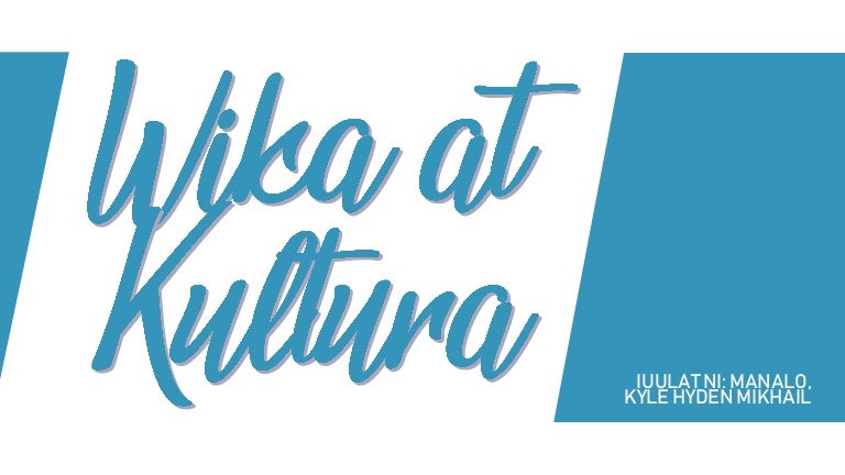 Ukol Sa Wika At Kulturang Pilipino Ni Zeus A Salazar