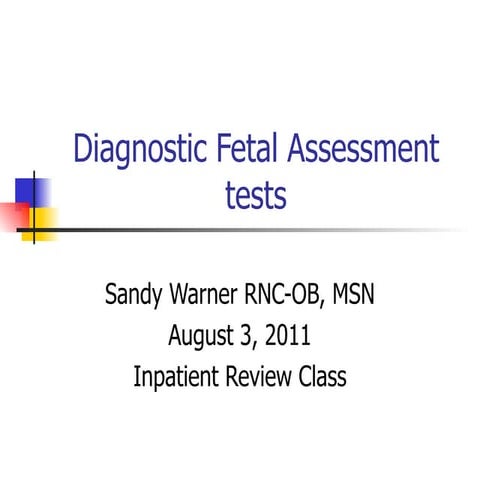 Wiki.diagnostic fetal assessment tests 2011