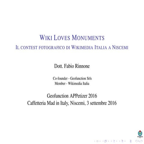 Wiki Loves Monuments: il contest fotografico di Wikimedia Italia a Niscemi