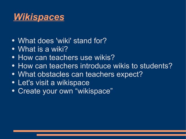 Wiki presentation