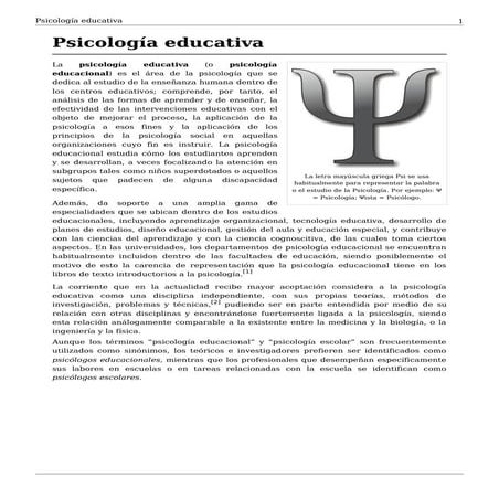 Wiki psicologia educativa