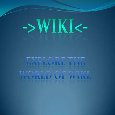 What is a Wiki?