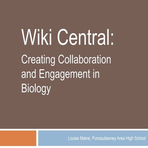 Wikicentral preso for NECC