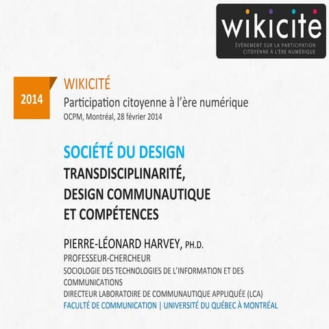 Wikicité - Pierre-Léonard Harvey