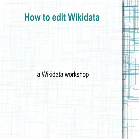 Wikidata workshop