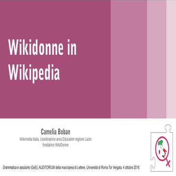 WDG - Wikidonne in wikipedia