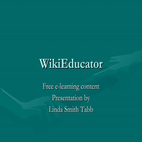 Wiki Educator