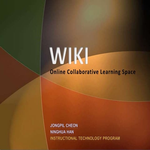 WIKI - Online collaborative learning space